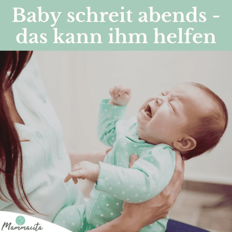Dein Baby schreit abends? So kannst du ihm helfen