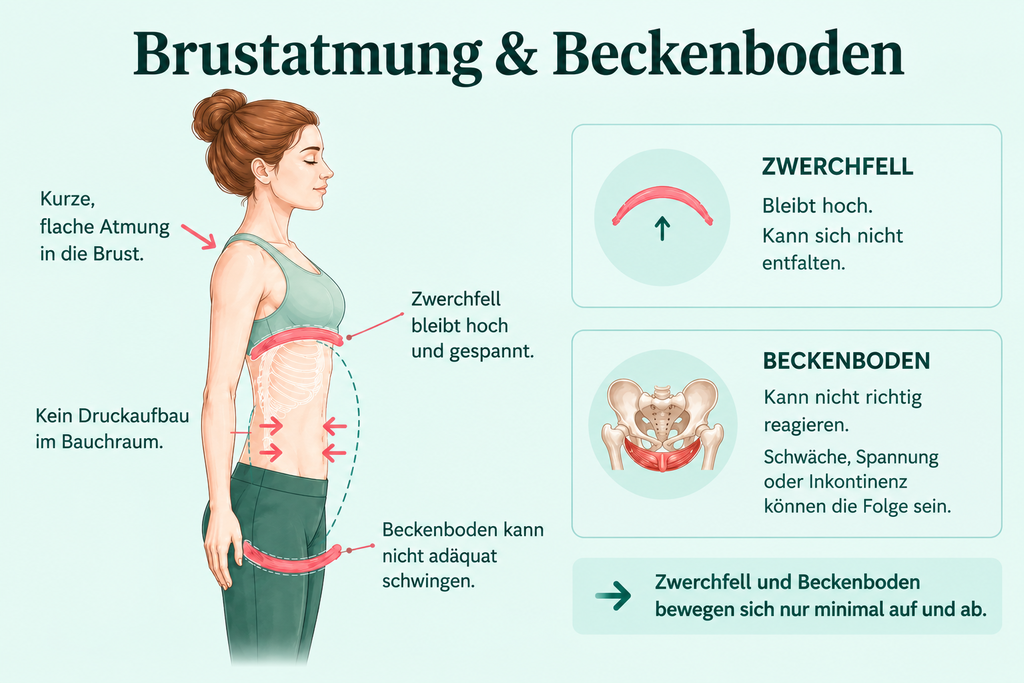 Brustatmung und Beckenboden Atmung und Beckenboden Brustatmung