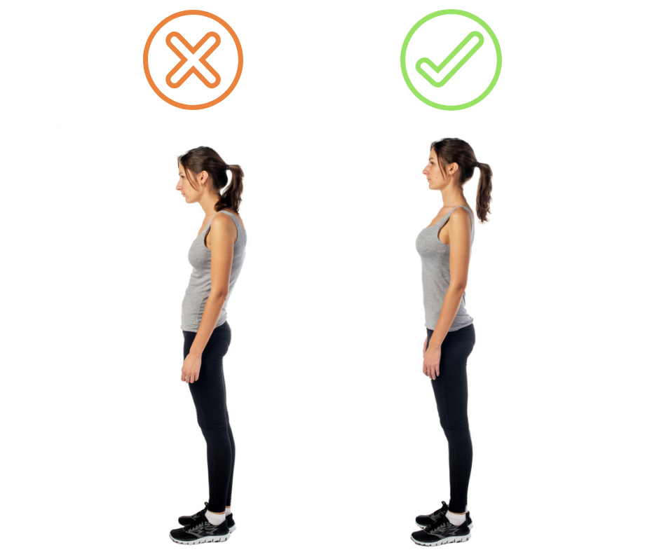 gute Körperhaltung stärkt den beckenboden