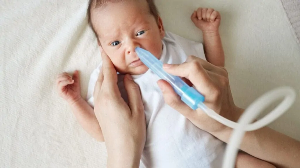 Inhalieren Baby Schnupfen bei Babys