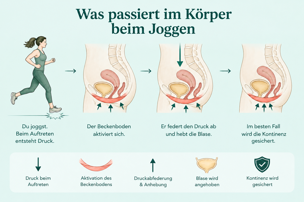 Beckenboden und Joggen das passiert im Körper