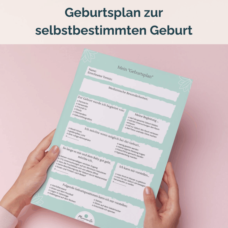 Kostenloser Download Geburtsplan zur selbstbestimmten Geburt