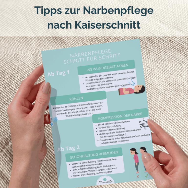 Kostenloser Download Tipps zur Narbenpflege nach Kaiserschnitt