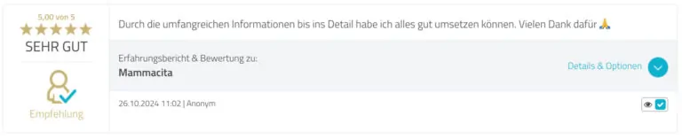 Mammacita Proven Expert Bewertung 007 Mammacita Proven Expert Bewertung