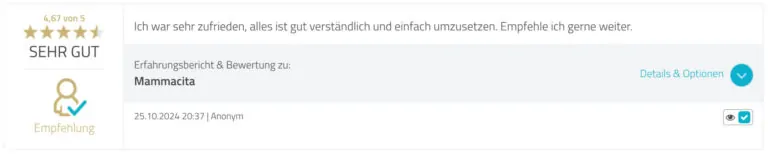 Mammacita Proven Expert Bewertung 012 Mammacita Proven Expert Bewertung 012