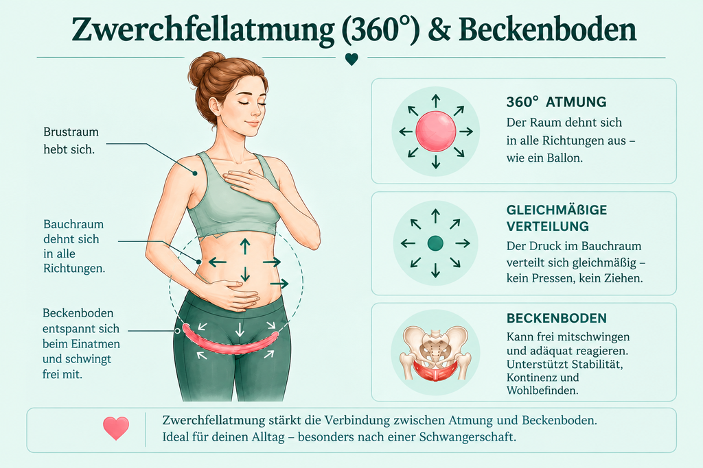Zwerchfellatmung 360 Grad Atmung und Beckenboden